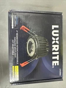 Luxrite LR24950 4" Round LED Regressed Interchangeable Canless Spotlight - Picture 1 of 4