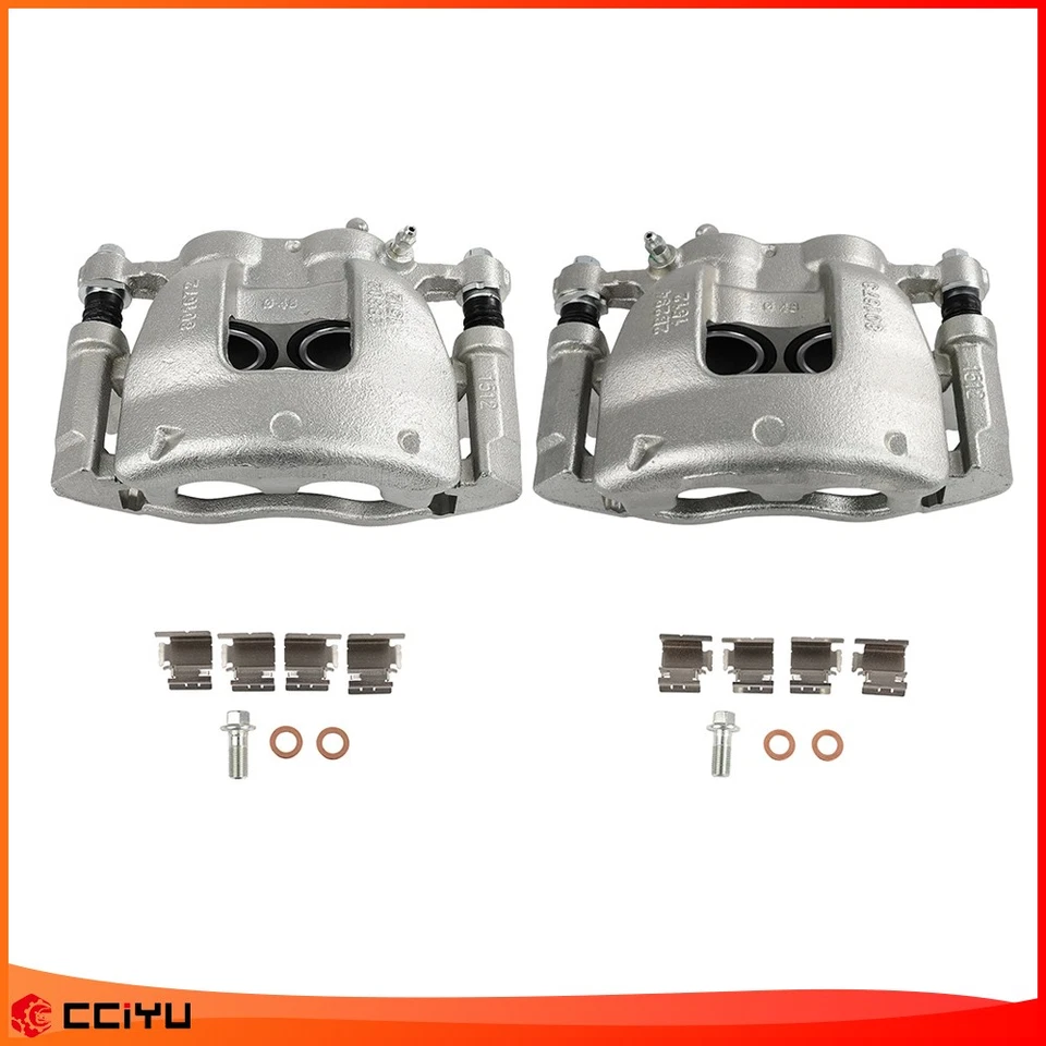 Pair Front Disc Brake Calipers w/Bracket For 2015-2019 FORD TRANSIT-150 250 350 - Image 1 of 4