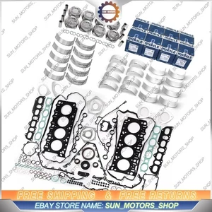 Engine Overhaul Rebuild Pistons Gasket Kit For Porsche Cayenne S 4.5 V8 M48.00 - Picture 1 of 6