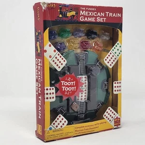 Fundex Vintage Mexican Train Game Set For Dominos 2002 Whistling Locomotive NEW - Picture 1 of 12