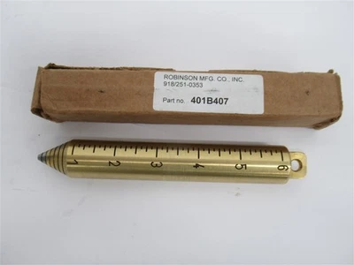  Robinson MFG 401B407, 6", 21 oz. Plumb Bob de latón macizo Foto 1 de 4