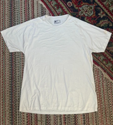 Camisa de entrenamiento atlético Fila XL blanca de rendimiento para hombre Foto 1 de 4