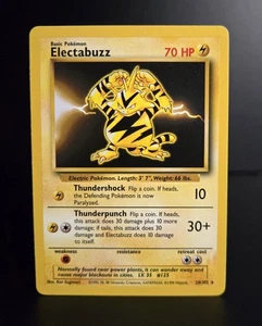 Pokémon TCG - ELECTABUZZ - 20/102 - RARE - UNLIMITED - BASE SET (1999) - LP/NM - Picture 1 of 2