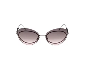 Tods TO0375 12B Gunmetal Rimless Cat Eye Plastic Sunglasses Frame 64-17-140 - Picture 1 of 6