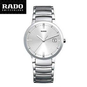 RADO Centrix 38mm Quartz Mens Watch Silver Dial SS Bracelet R30927103 - Picture 1 of 3