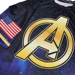 Avenger Challenge Shirt Mens Large Black Gold Marvel U.S. Army Event SFA Hawaii - Picture 1 of 10