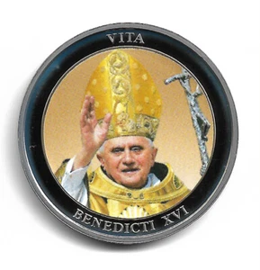Vatican Pope Benedict XVI - Benedicti XVI Vita - UNC IN Capsule Medal - Picture 1 of 2