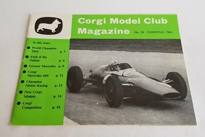 Originale Corgi Club Magazine N. 33, Natale 1964, - Condizioni Mint Superbe. - Immagine 1 di 4