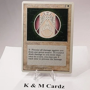 MTG - 4th Edition - Circle of Protection: Green - Common - Near Mint - Picture 1 of 5