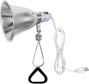 Simple Deluxe Clamp Lamp Light with 5.5/8.5 inch Aluminum Reflector E26 Socket - Picture 1 of 13
