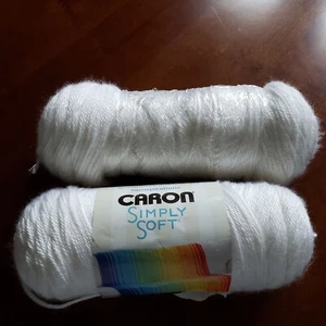 Lot Of Two Caron Simply Soft 100 % Acrylic Yarn - Picture 1 of 3