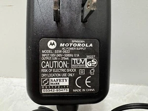 Motorola Power Supply Adapter #SPN 5038A Model SSW-0622 5.9V 375mA - Picture 1 of 3