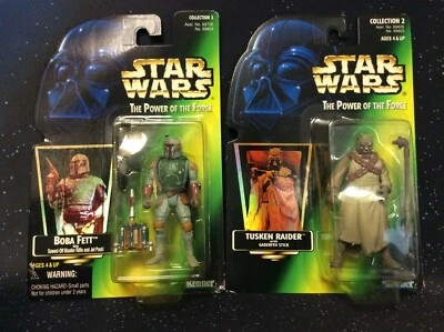 STAR WARS PODER DE LA FUERZA BOBA FETT + TUSKEN RAIDER Foto 1 de 4