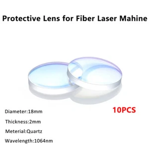 Lente protectora de cuarzo de 10 piezas para máquina de limpieza de soldadura láser de fibra 1064 nm - Imagen 1 de 3