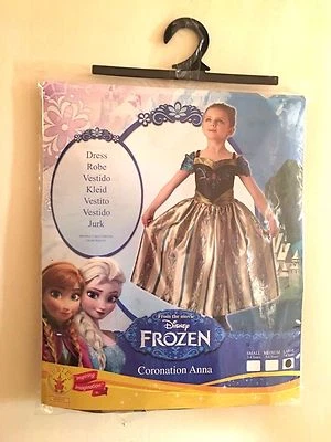 Elegante Vestido Disney para Niña Coronación Congelada Oficial de Rubie 7-8 Años Niños Foto 1 de 3