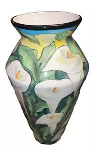 Denise Ford Calla Lily Vase SELTEN 14" schöner Zustand 7" breit - Bild 1 von 5