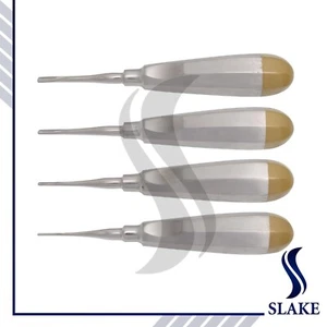 4 PCS STRAIGHT DENTAL SURGERY EXTRACTION LUXATING ELEVATOR 1.5MM 2MM 3MM 4MM - Picture 1 of 1