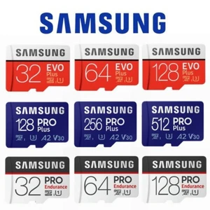 Micro SD Card SamSung Evo Plus 32G 64G 128G 256G 1T Class10 Pro Endurance Memory - Picture 1 of 43