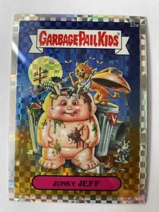 Carte Garbage Pail Kids Les Crados GPK Chrome Refractor 2013 JUNKY JEFF 22a - Imagen 1 de 2
