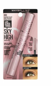 MAYBELLINE SKY HIGH MASCARA TIKTOK WASHABLE #800 BLACKEST BLACK FAST SHIPPING - Picture 1 of 1