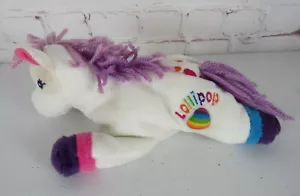 Juguete de peluche vintage Lisa Frank Lollipop caballo arco iris 8,5 pulgadas - Imagen 1 de 6
