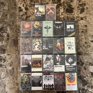 22 Cassette Lot The Who Iron Maiden Anthrax Black Sabbath Dokken Ratt Deep Purpl - Picture 1 of 11