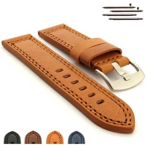 Herren Echt Leder Uhrenarmband Band Pan. Style 20 22 24 26 28 CONSTANTINE MM - Bild 1 von 10