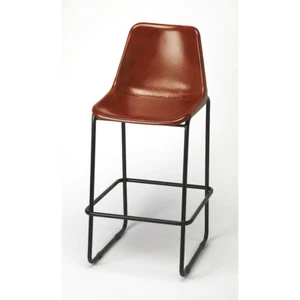 Butler Myles Leather Bar Stool, Medium Brown - 4348344 - Picture 1 of 1
