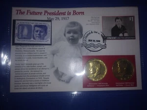 jfk bankfrisch 1964 bicentennial half dollar goldfarben Denver und Philadelphia - Bild 1 von 7