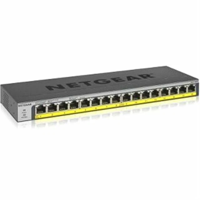 Brand New Netgear 16-Port Rackmount Unmanaged PoE Ethernet Switch GS116PP-100NAS - Image 1 of 1