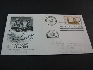 US Stamp FDC Scott# 1145 Boy Scouts 1960 Used PL58 - Picture 1 of 1