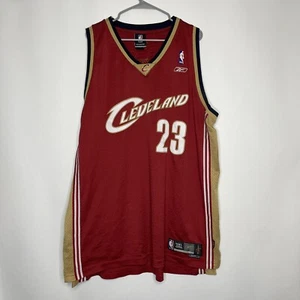 Camiseta de Colección LeBron James #23 Cleveland Cavaliers Reebok NBA Talla Adulto 3XL Roja - Imagen 1 de 8