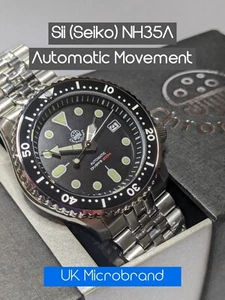 ChronoDivers CD200SKX7 Divers Watch : Black Ceramic Bezel, Sapphire Crystal - Picture 1 of 24