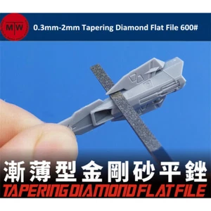 Galaxy Tools 0.3-2mm Tapering Diamond Flat File 600# for Model Hobby Grinding - Picture 1 of 15