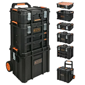 TACTIX HD Modular System Werkzeugkoffer Trolley Wagen Organizer Kiste Box Korb - Bild 1 von 28