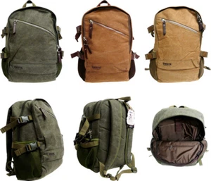 Mochila deportiva de lona de 18" para acampar escuela bolso portátil senderismo mochila - 928B - Imagen 1 de 8