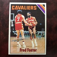 1975-76 Topps Set FRED FOSTER #29 CLEVELAND CAVALIERS - NR-MINT *HIGH GRADE*