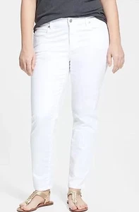 Eileen Fisher Plus Size 24W White Classic Jeans, Retail $198 - Picture 1 of 6