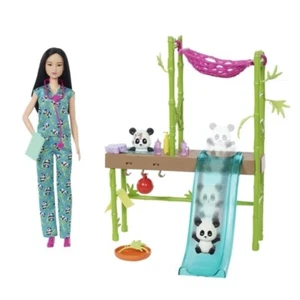 MATTEL Barbie Panda Care And Rescue Playset With Doll HKT77 - Picture 1 of 6