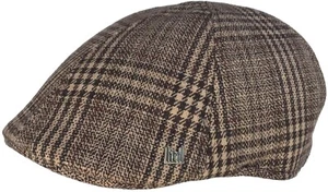 Headchange Econo Plaid Wool Blend 6 Panel Ivy Hat Duck Bill Scally Cap Driver - Picture 1 of 28