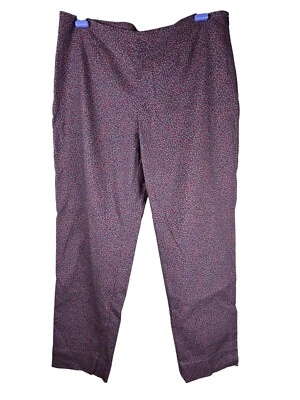 Piazza Sempione Audrey Pants Womens Multicolor Patterned Size 8 Made In Italy - Image 1 of 4