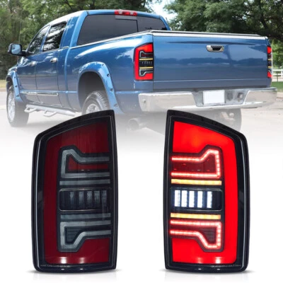 Luces traseras LED VLAND para Dodge Ram 1500 2500 3500 2002-06 con lente ahumada de arranque Foto 1 de 4