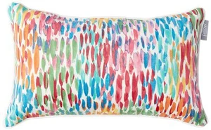 Pillow Perfect Abstract Indoor/Outdoor Throw Pillows, 2 Count, Lumbar - 11.5"... - Picture 1 of 6