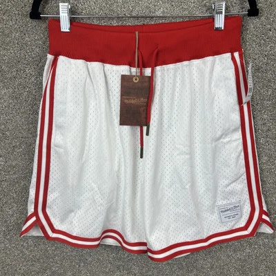Pantalones Cortos Mitchell & Ness Marca Game Day Para Hombre Medianos Rojo y Blanco Foto 1 de 4