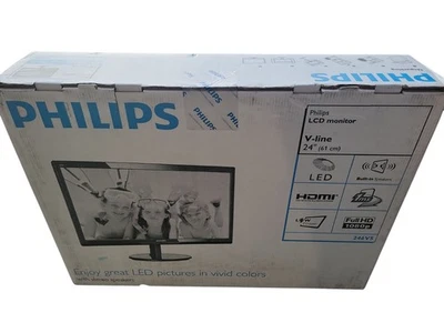 Philips LCD 24 Inch Monitor Full HD 1080P sRGB 246V5LHAB/27 - Image 1 of 2