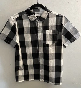 Airwalk Button Up Short Sleeve Shirt Boys Large - Picture 1 of 2