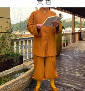 Shaolin buddhistischer Mönch Meditation Kung Fu Uniform Baumwollanzug Tempel Tai Chi Sets - Bild 1 von 15