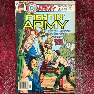 Fightin' Army #136 by Fred Himes w/ Don Perlin Cover 1979 Charlton Comics Group - Picture 1 of 18