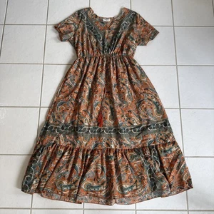 Kindred Anthropologie 2XL Womens Maxi Dress Short Sleeve V-Neck Beach Party Boho - Picture 1 of 10