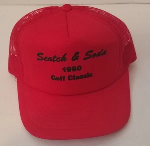 Vintage gebraucht, Scotch & Soda 1990 Golf, Wichita Kansas. Mesh Snapback Mütze. - Bild 1 von 6